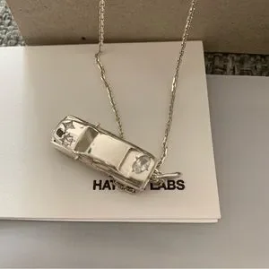 VIP【関税送料無料】希少 HATTON LABS SILVER L NECKLACE Hatton Labs Silver Junction Chain S Necklace Hatton Labs